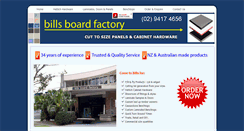 Desktop Screenshot of billsboardfactory.com.au